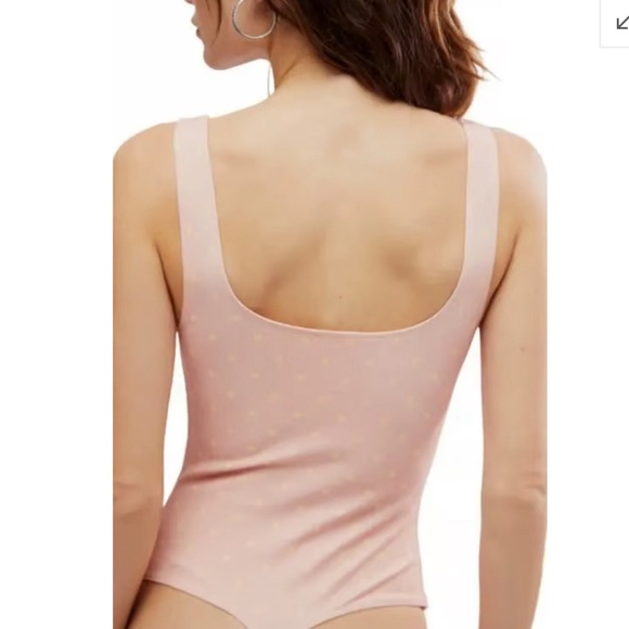 NWT Free People Intimately Free Romance in  Rome Notched wire Polka Dot Bodysuit - Picture 2 of 6